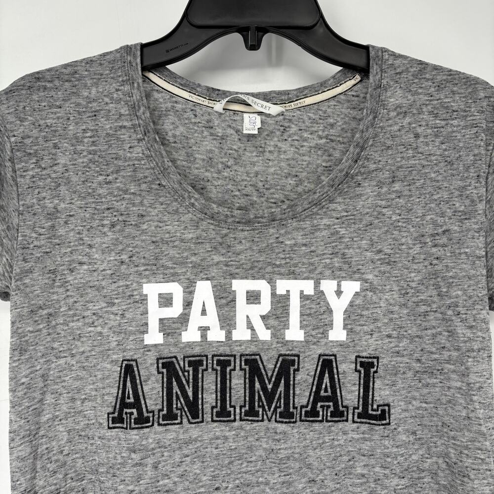 Vintage Victoria's Secret Womens Short Sleeve Party Animal Graphic Tee Shirt XS - Picture 2 of 5